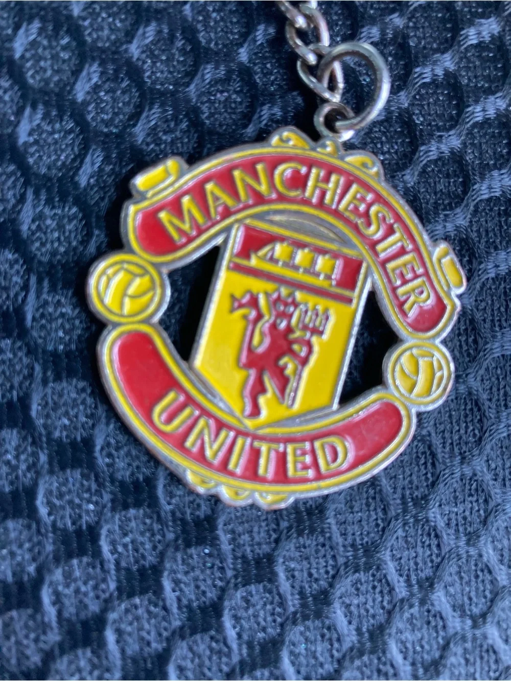 adidas Red and Yellow Crest Keychain